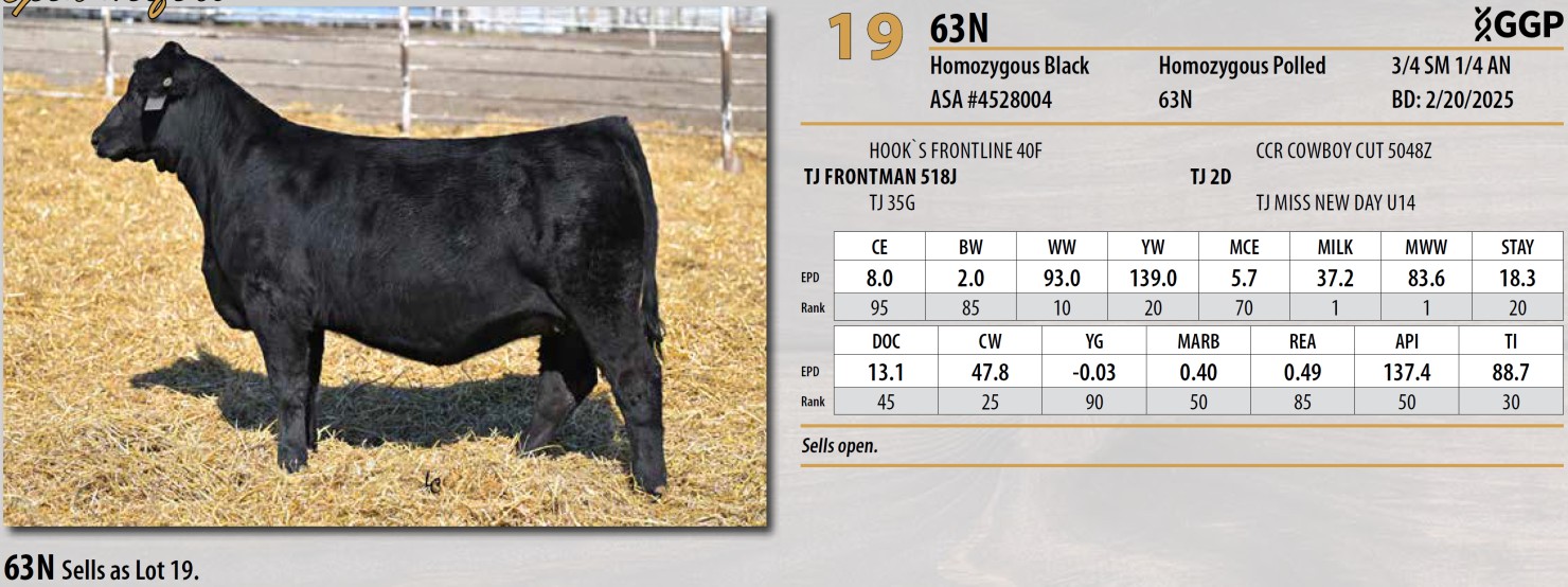 Lot 19: Triangle J Ranch - Harvest Select Female Sale | DVAuction