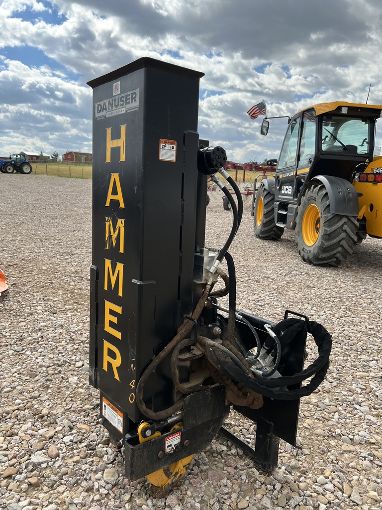 American Ag Video Auction Lot 4399109 Danuser Hammer Post Driver.