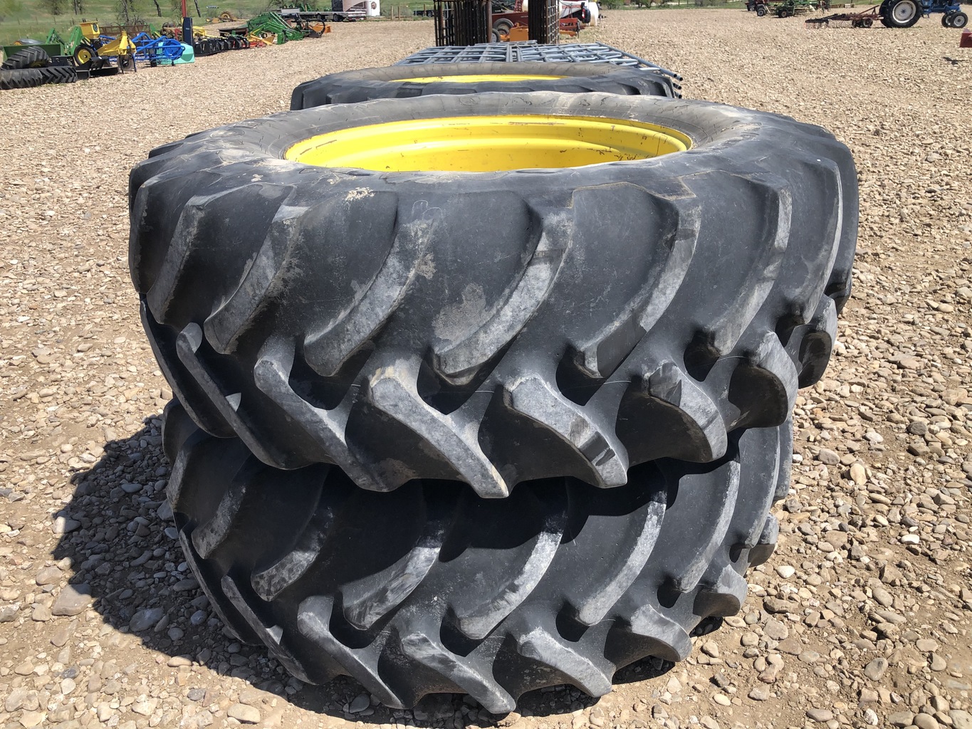 Lot 4455109 JD FLOATER TIRES AND RIMS. OnsiteBelle Fourche SD
