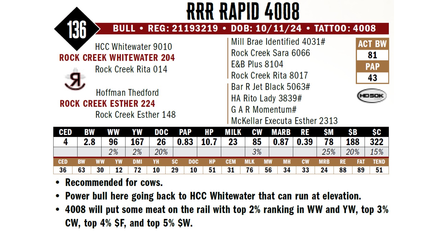 Lot 136: Reverse Rocking R Ranch - Annual Production Sale | DVAuction