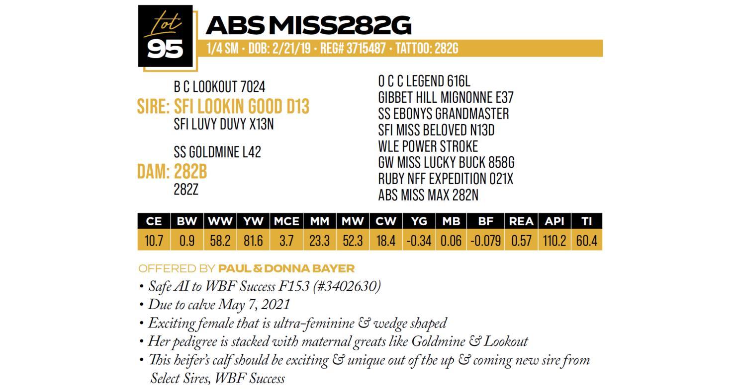 DVAuction Lot 95 Gold Bullion Group 19th Annual Bull Sale